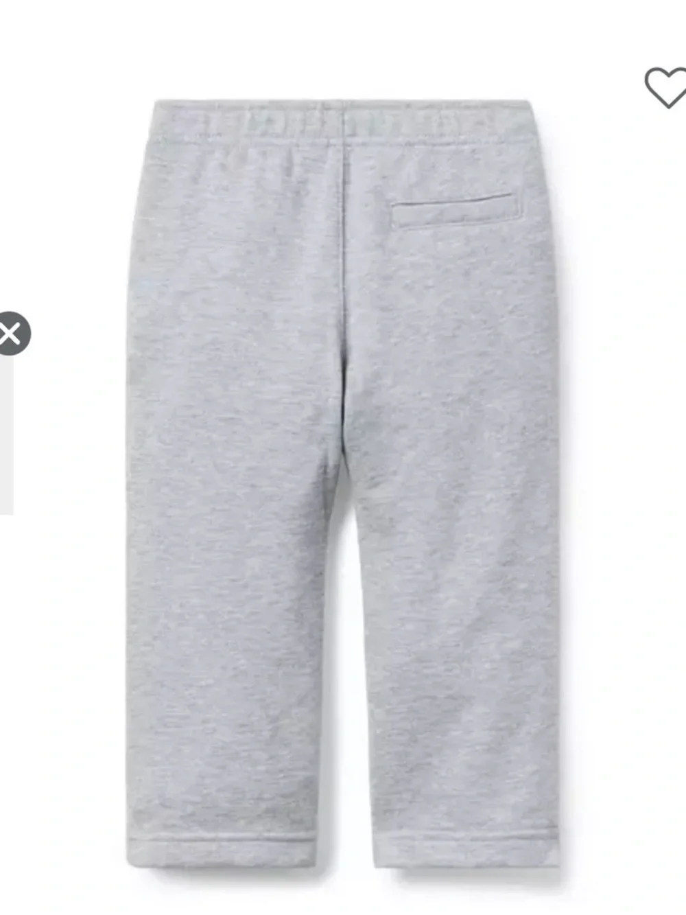 Janie and Jack Light Gray Sweatpants with Navy Drawstring unisex